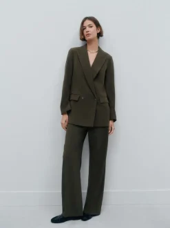 Kakigroen - Relaxed Crosshatch Blazer