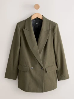 Kakigroen - Relaxed Crosshatch Blazer