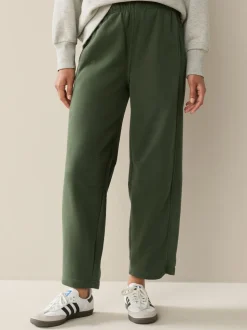 Kakigroen - Superzachte Peached Essentials Cocoon joggingbroeken met barrel pijpen