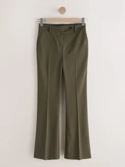 Kakigroen - Tailored Bootcut Trousers With Wool