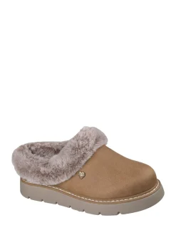 Kastanjebruin - Skechers Keepsakes Lite Cozy Mix Pantoffels