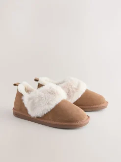Kastanjebruin - Suède Shoot pantoffels