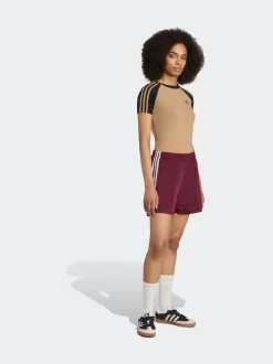 Kastanjebruinrood - Adidas Original Firebird shorts