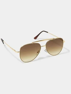 Katie Loxton Bali Gold Metal Sunglasses