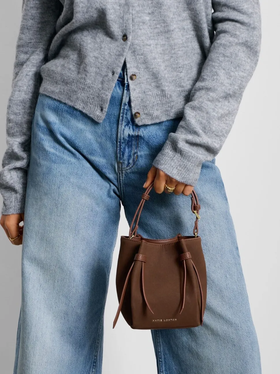 Katie Loxton Mini Celina Suedette Bucket Bag