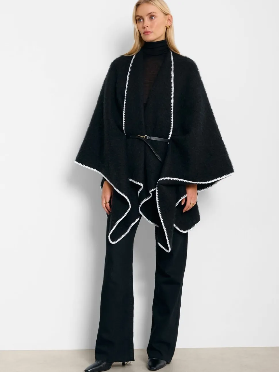Katie Loxton Whipstitch Cape With Belt