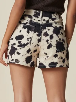 Koeienprint - Denim shorts voor jongens