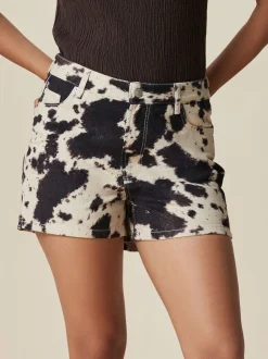 Koeienprint - Denim shorts voor jongens