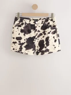 Koeienprint - Denim shorts voor jongens