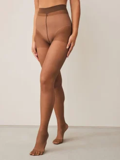 Koffie - Matte 15 denier panty's 3 verpakking