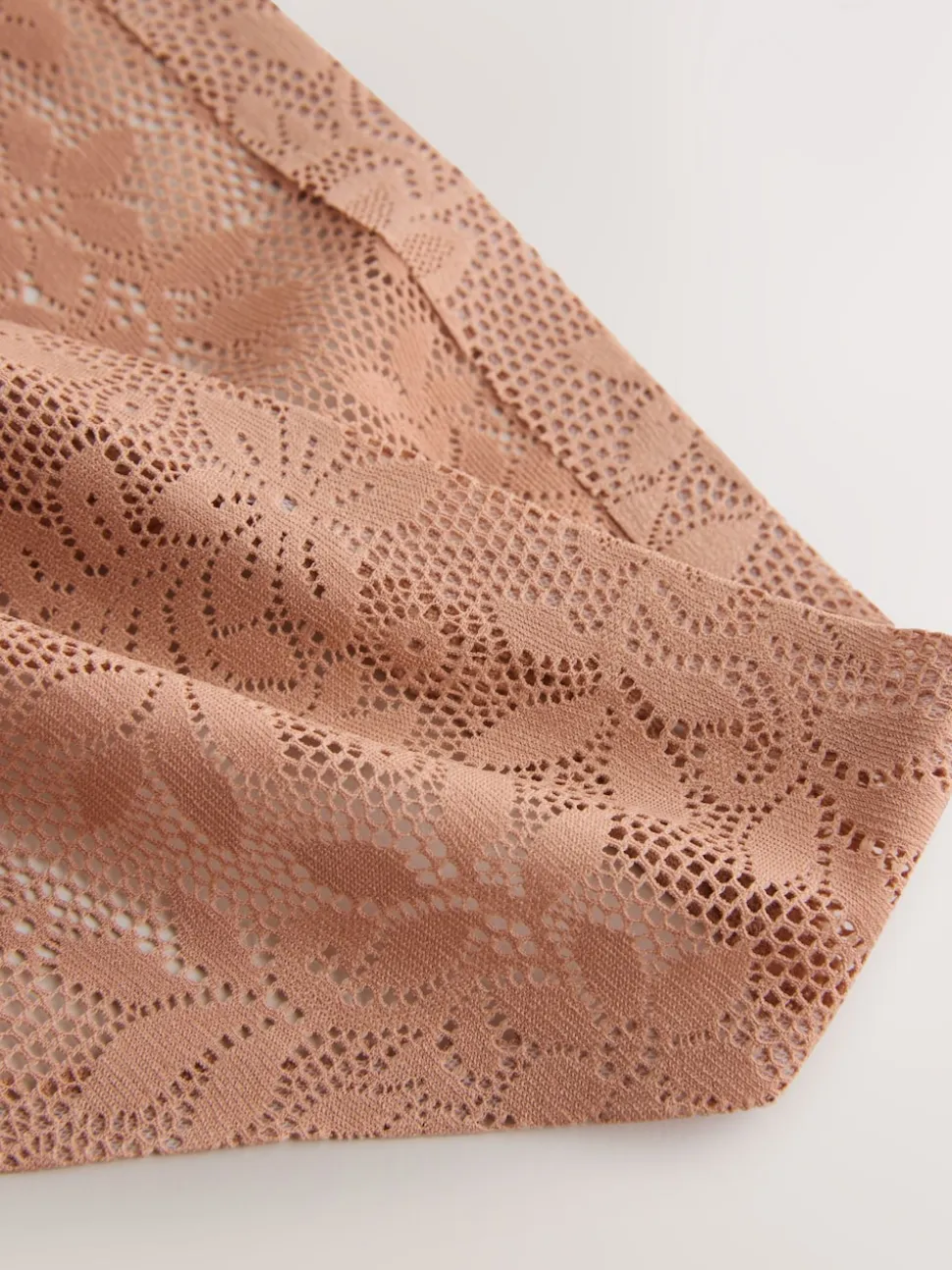 Koraalroze - All-Over Lace No VPL Knickers 3 Pack