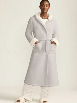 Lands' End Waffle Borg Cosy Dressing Gown