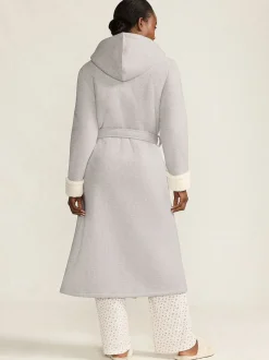 Lands' End Waffle Borg Cosy Dressing Gown