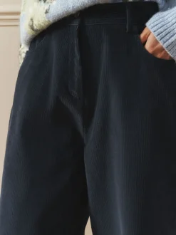 Laura Ashley Cord Casual Slight Barrel Trousers