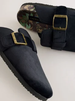 Laura Ashley Cork Footbed Mule Slippers