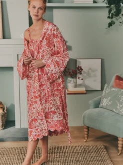 Laura Ashley Cotton Scalloped Slip Nightie