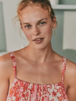 Laura Ashley Cotton Scalloped Slip Nightie