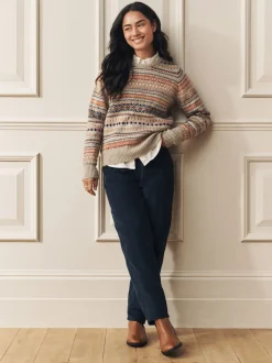 Laura Ashley Fairisle Crew Neck Knit Jumper