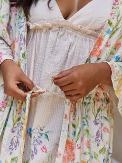 Laura Ashley lichtgewicht seersucker kamerjas