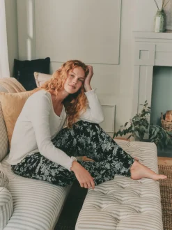 Laura Ashley Pointelle Long Sleeve Pyjamas