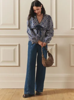 Laura Ashley Sailor Collar Blouse