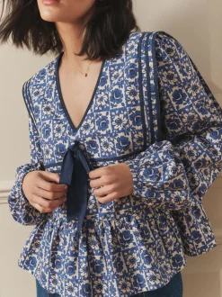 Laura Ashley Sailor Collar Blouse
