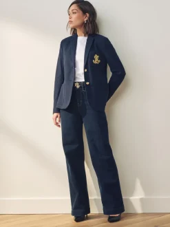 Lauren marineblauw - Lauren Ralph Lauren Anfisa Bullion Jacquard Blazer