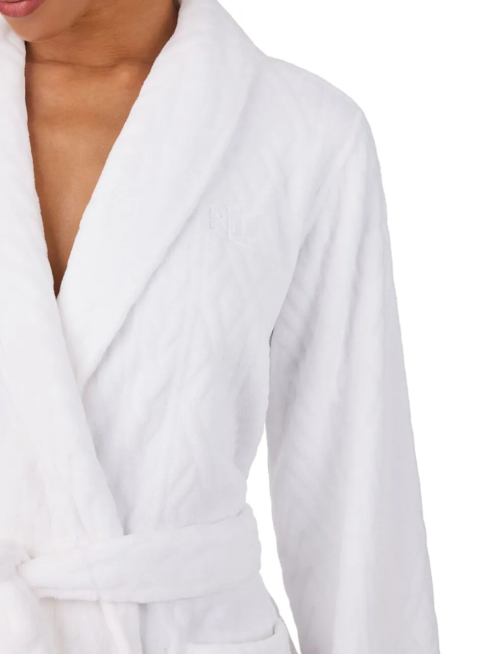Lauren Ralph Lauren Chenille So Soft L/S Shawl Collar Short Robe