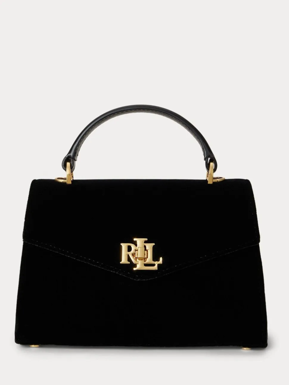 Lauren Ralph Lauren Farrah Velvet Small Satchel