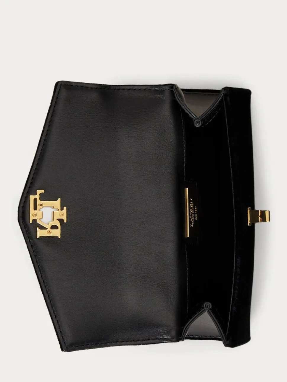 Lauren Ralph Lauren Farrah Velvet Small Satchel