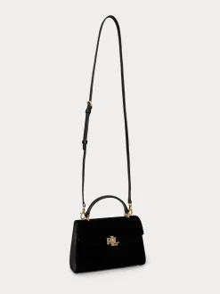 Lauren Ralph Lauren Farrah Velvet Small Satchel