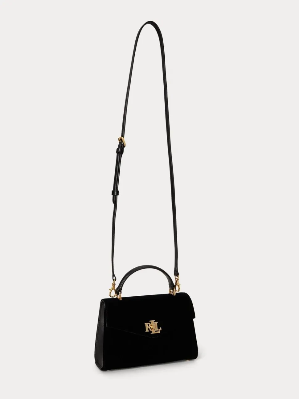 Lauren Ralph Lauren Farrah Velvet Small Satchel