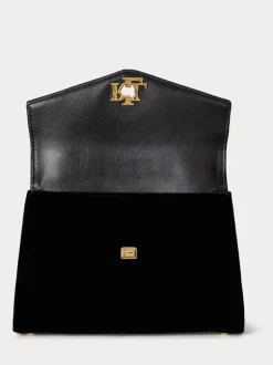 Lauren Ralph Lauren Farrah Velvet Small Satchel