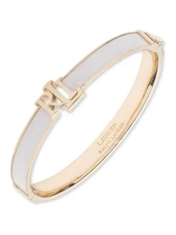 Lauren Ralph Lauren Gold Tone Colour Hinge Bangle Bracelet