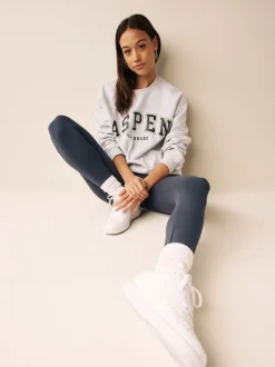 Leisteen grijs - Lange legging
