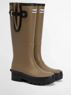 Licht beige - Barbour® Leighton Tall Wellington Boots