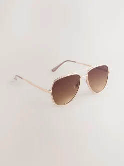 Licht beige - Bling pilotenzonnebril