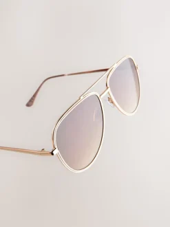 Licht beige - Bling pilotenzonnebril