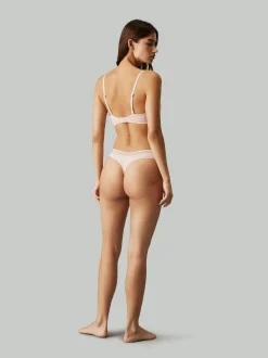 Licht beige - Calvin Klein - Verleidelijke comfortabel licht liftende demi-beha