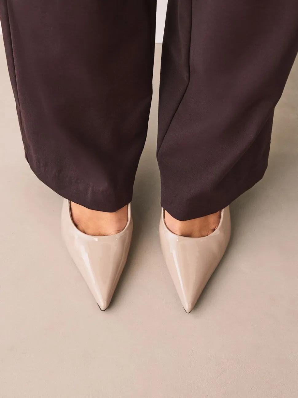 Licht beige - Forever Comfort® puntige schoenen met hielbandje