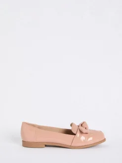 Licht beige - Friends Like These Comfort Bow Faux Leather Patent Loafers