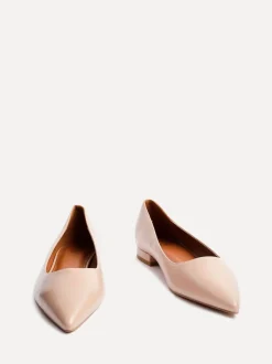 Licht beige - Linzi Orian Pointed Toe Ballet Flats
