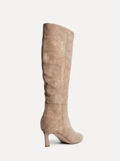Licht beige - Linzi Rush Pointed Toe High Leg Stiletto Boots
