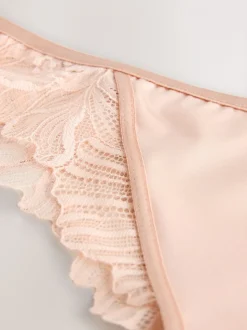Licht beige - Lipsy Lace Brazilian Briefs