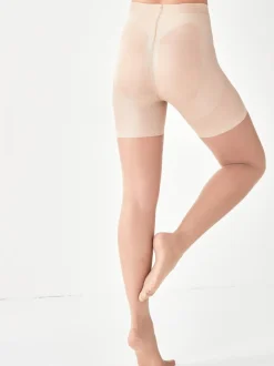 Licht beige - Matte vormende panty van buik tot dijbenen