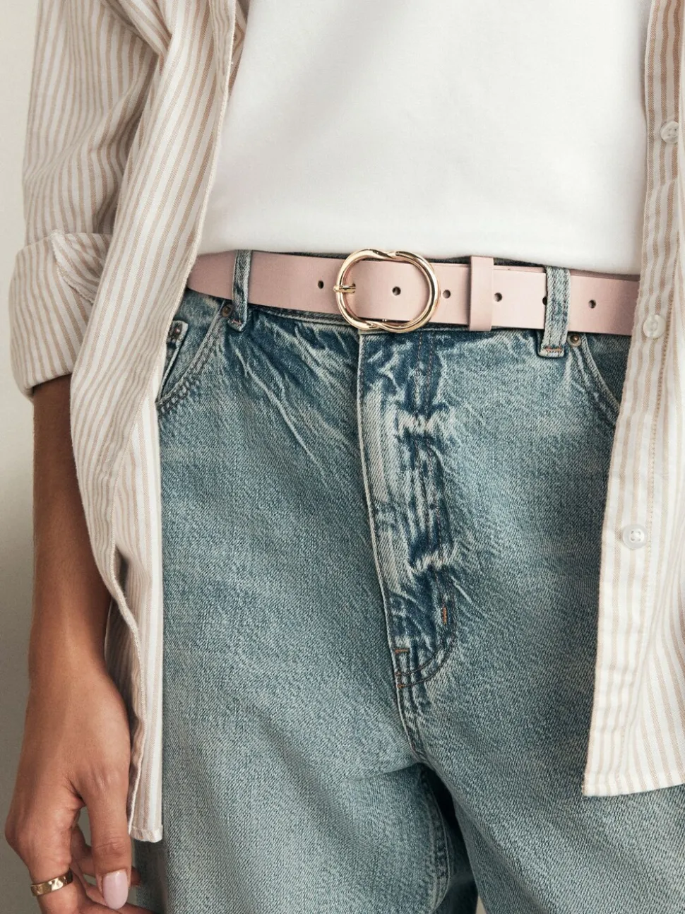 Licht beige - Normale PU-riem