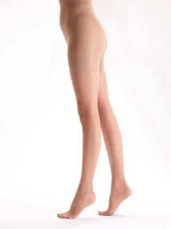 Licht beige - Pretty Polly Bodyshaping Sheet Longline Tights 20 Denier 2 Pack