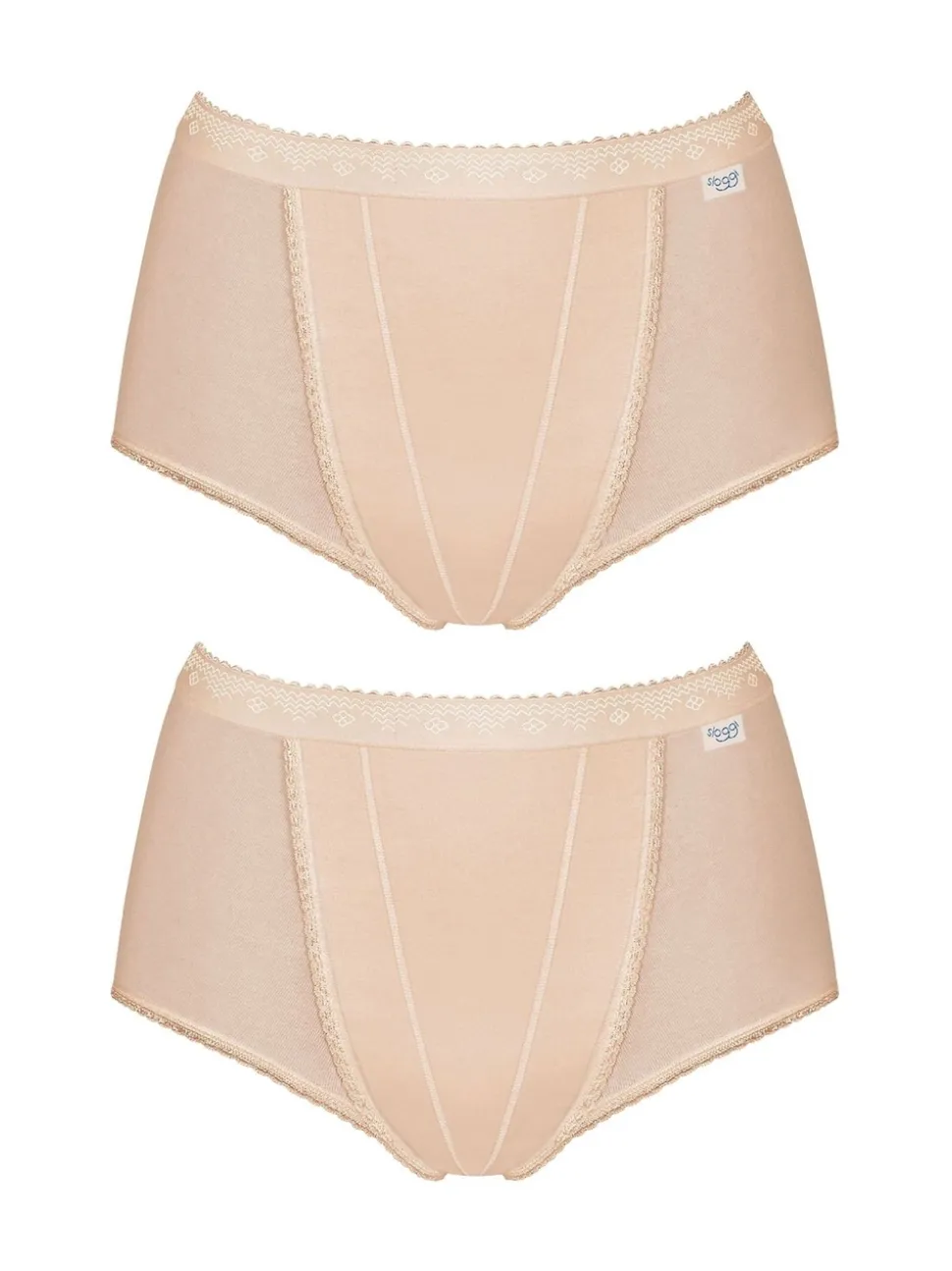 Licht beige - Sloggi set van 2 buikcorrigerende slips