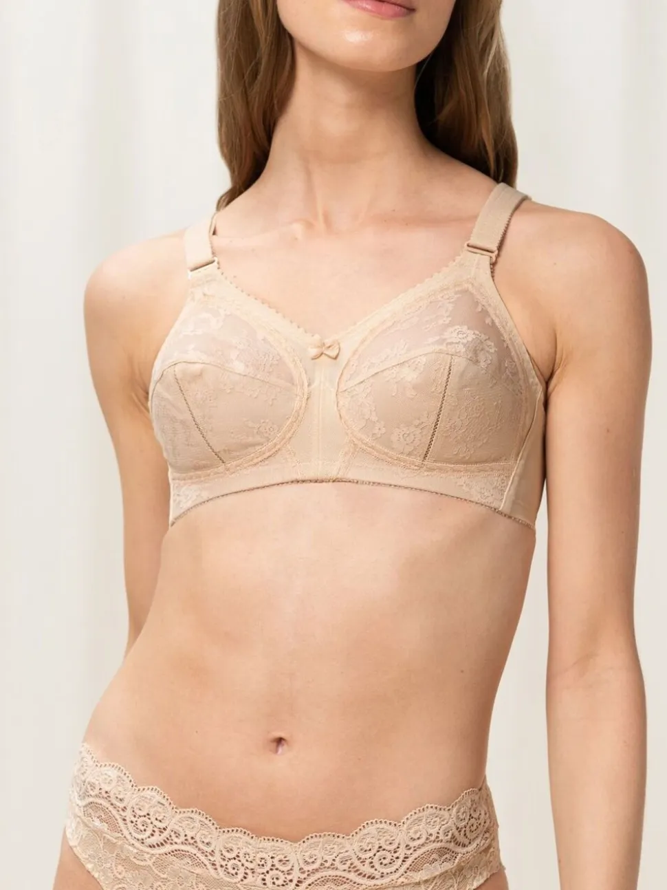 Licht beige - Triumph - Doreen - Beugelloze beha