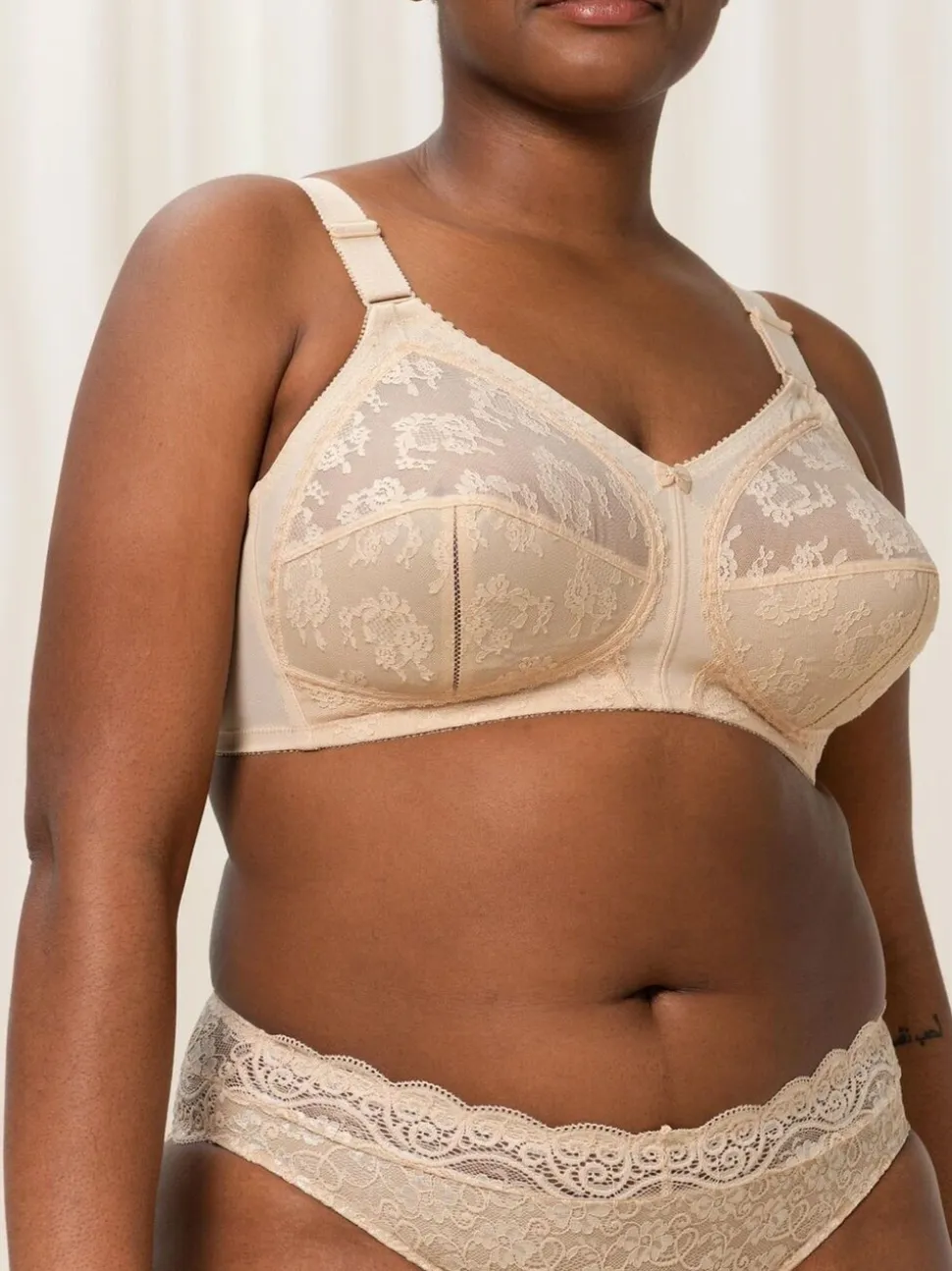 Licht beige - Triumph - Doreen - Beugelloze beha
